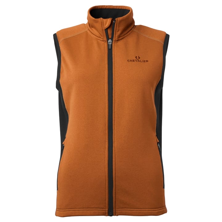 Women's Lenzie Fleece Vest Orange/Brown Chevalier