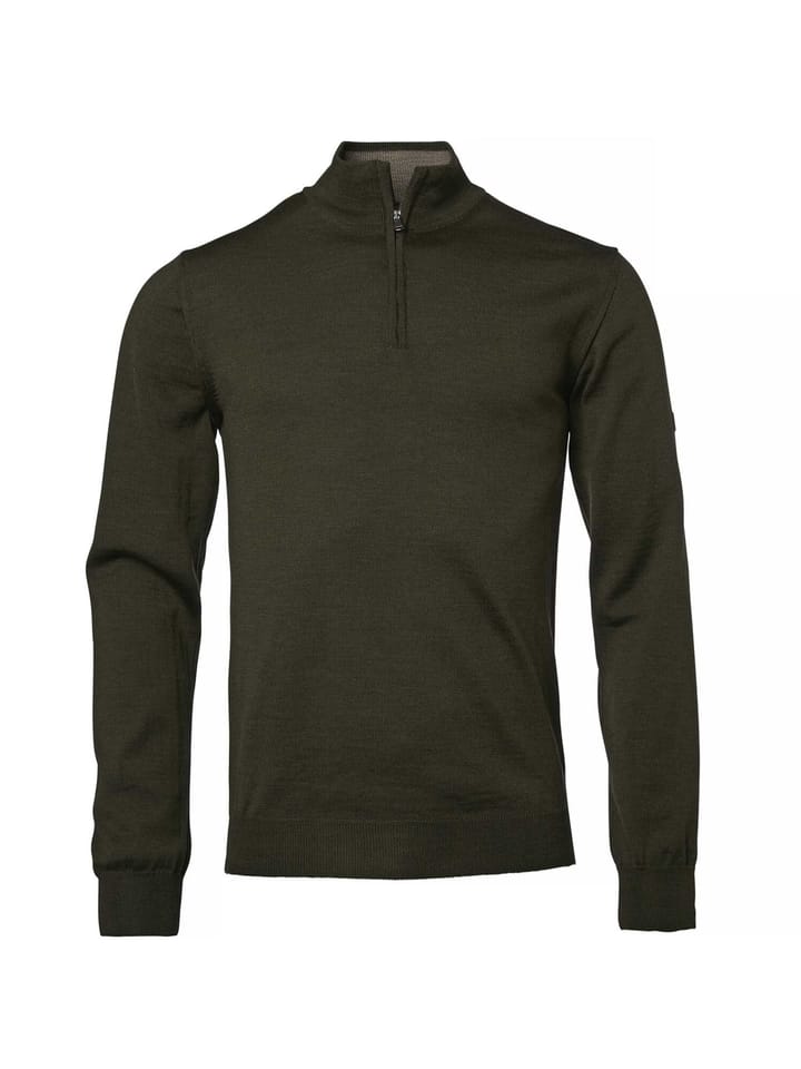 Chevalier Men's Aston Half Zip Merino Pullover Dark Green Chevalier
