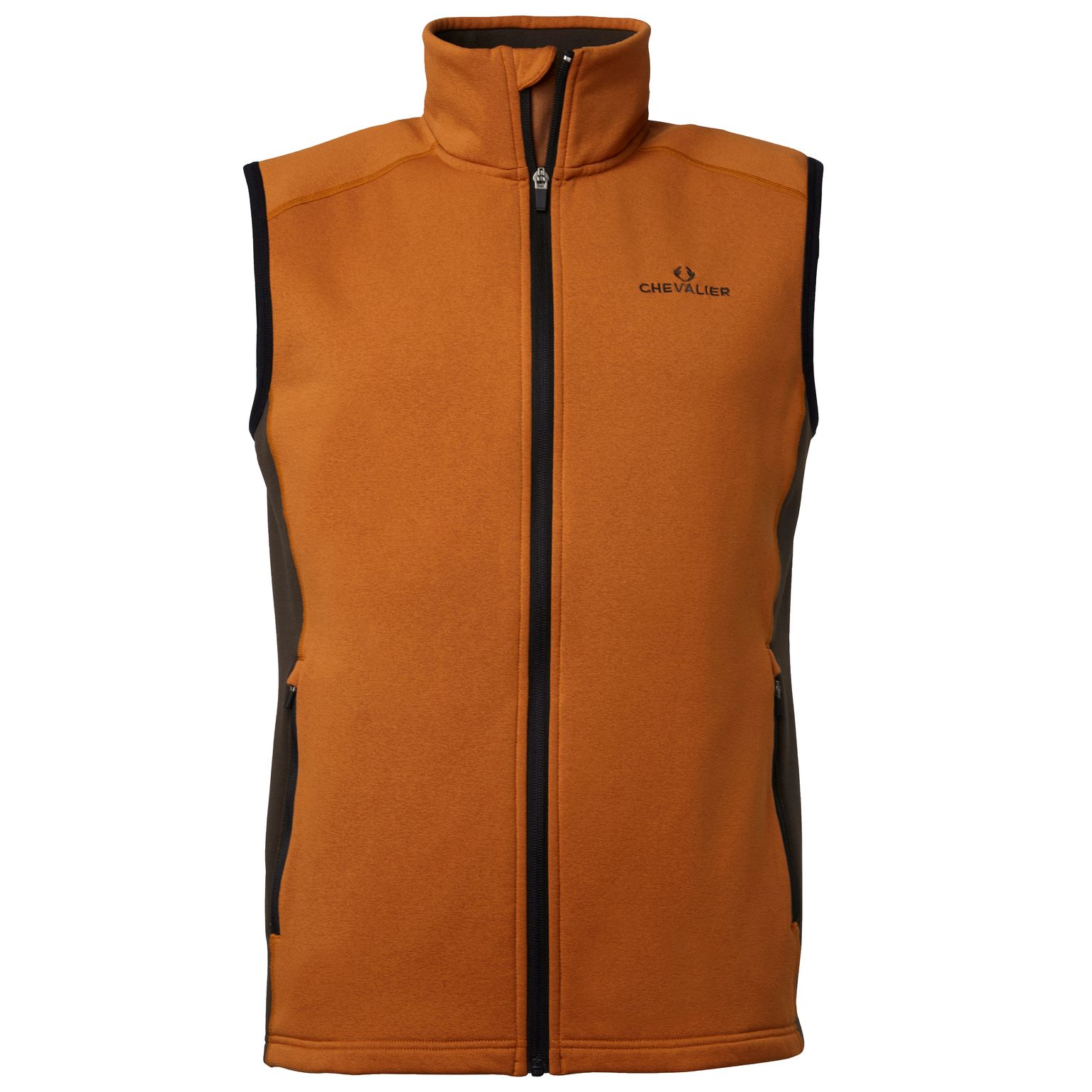Men's Lenzie Fleece Vest Orange/Brown