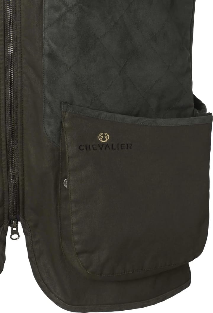 Chevalier Men's Vintage Dogsport Vest Leather Brown Chevalier