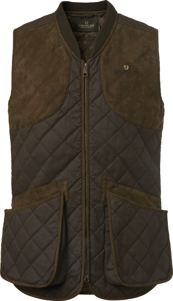 Chevalier Men's Vintage Shooting Vest Leather Brown Chevalier
