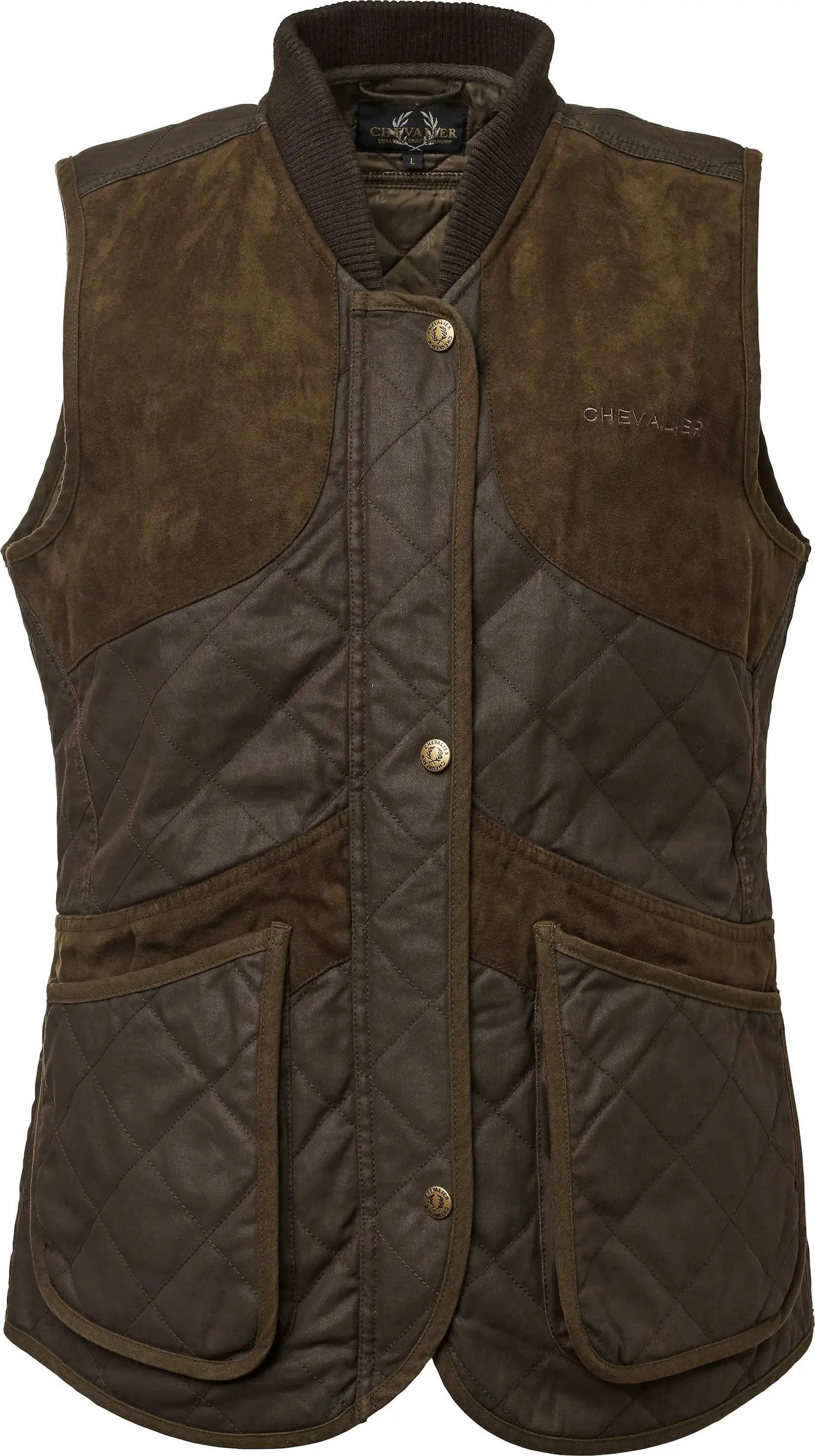 Women’s Vintage Dogsport Vest Leather Brown