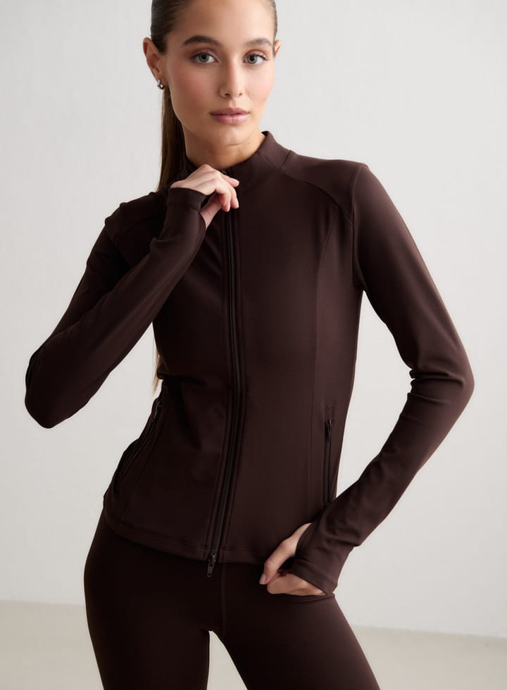 Aim'n Women's Sense Zip Jacket Chocolate Aim'n