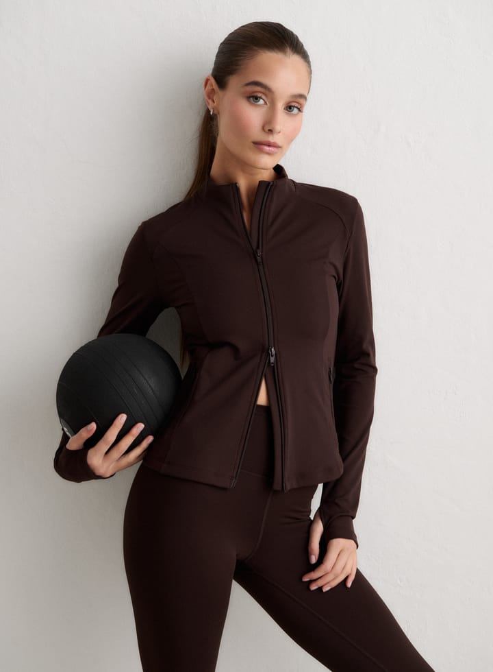 Aim'n Women's Sense Zip Jacket Chocolate Aim'n
