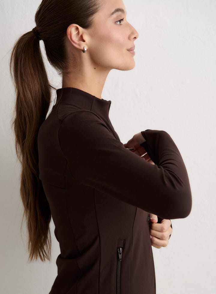 Aim'n Women's Sense Zip Jacket Chocolate Aim'n