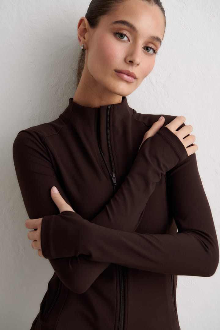 Aim'n Women's Sense Zip Jacket Chocolate Aim'n