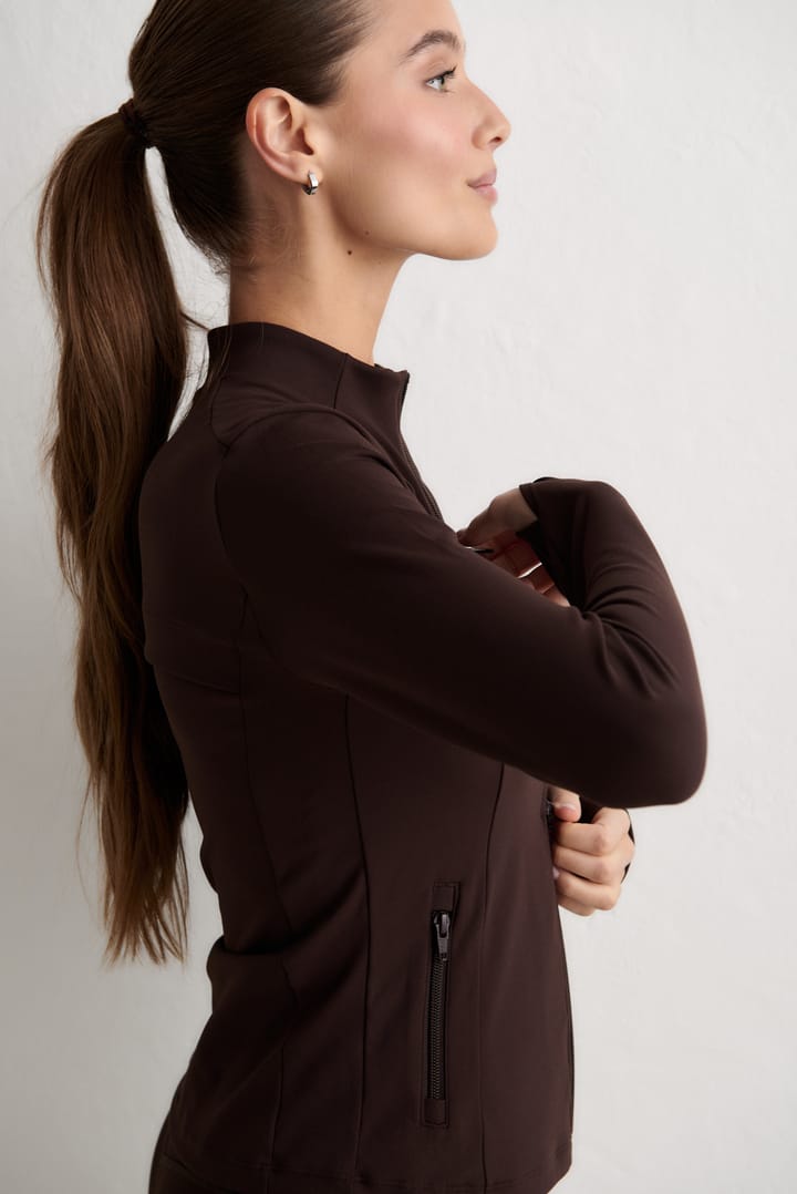 Aim'n Women's Sense Zip Jacket Chocolate Aim'n
