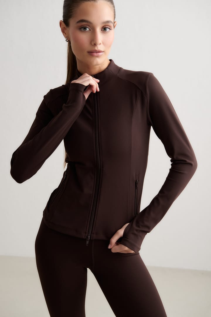 Aim'n Women's Sense Zip Jacket Chocolate Aim'n