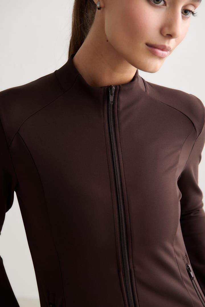 Aim'n Women's Sense Zip Jacket Chocolate Aim'n