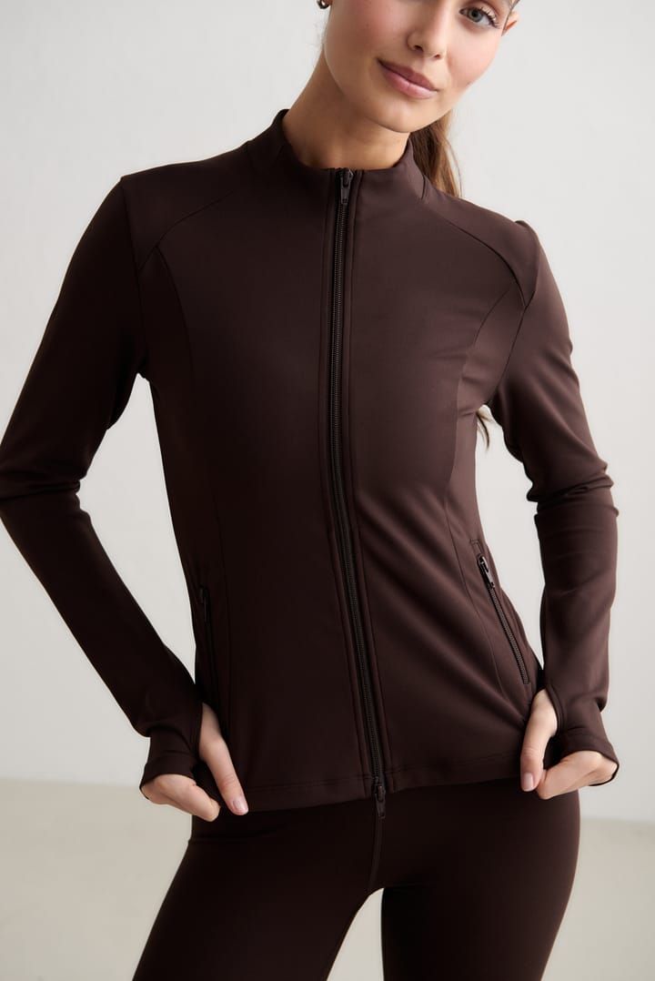 Aim'n Women's Sense Zip Jacket Chocolate Aim'n