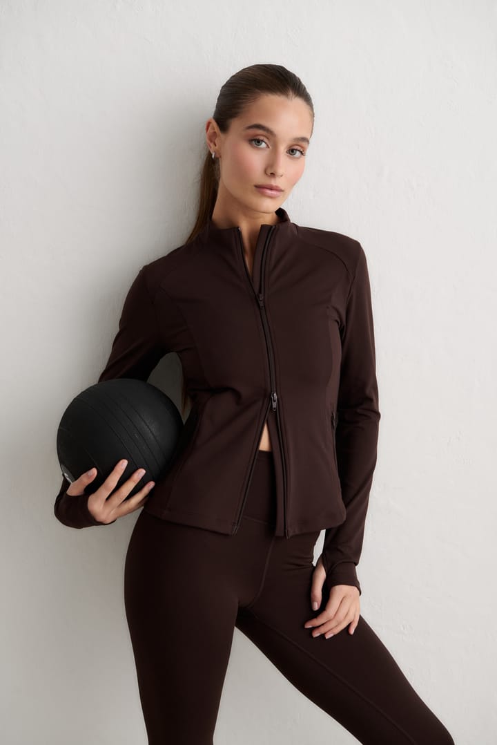 Aim'n Women's Sense Zip Jacket Chocolate Aim'n