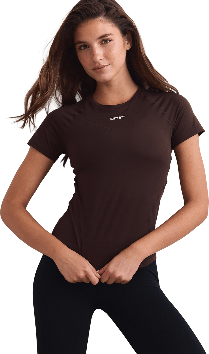 Aim'n Women´s Soft Basic Short Sleeve Chocolate Aim'n