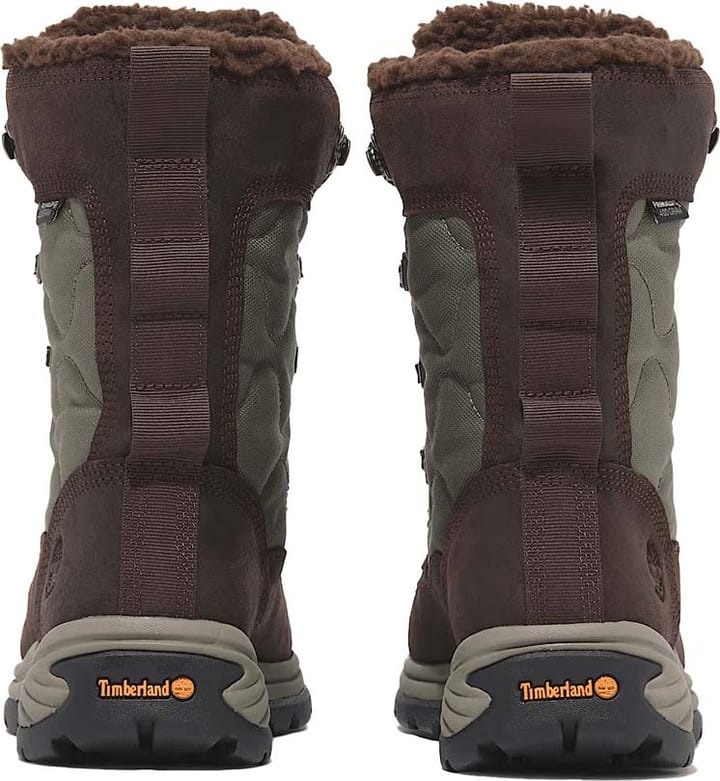 Timberland Women's Chocorua Tall Lace-Up Waterproof Snow Boot Dark Brown Full Grain Timberland