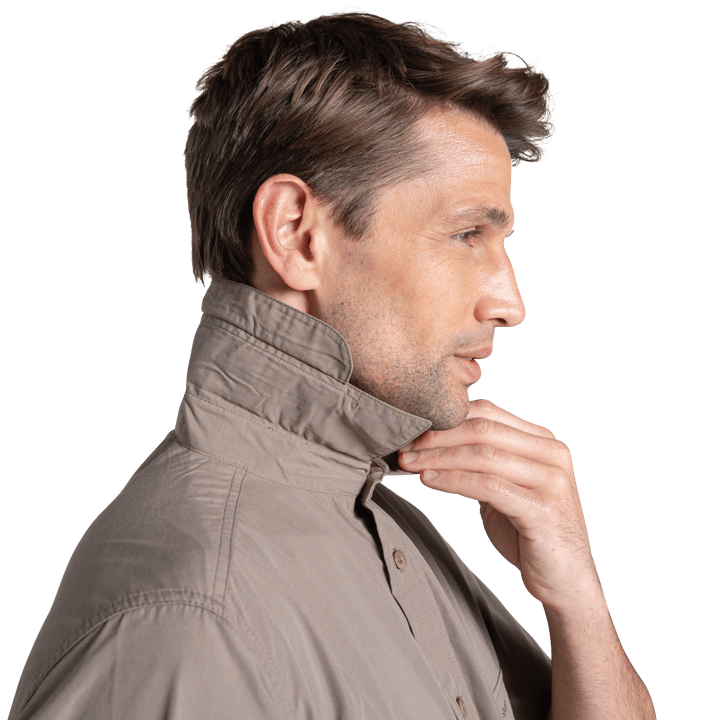 Craghoppers Men's Kiwi II Short Sleeved Shirt Pebble Craghoppers