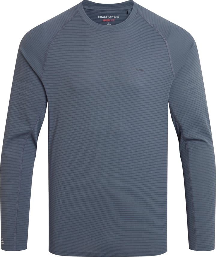 Craghoppers Men's NosiLife SolarShield+ Long Sleeved T-Shirt Dark Pewter Craghoppers