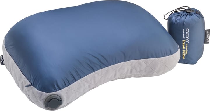 Cocoon Air-Core Down Travel Pillow Dark Indigo/Grey Cocoon