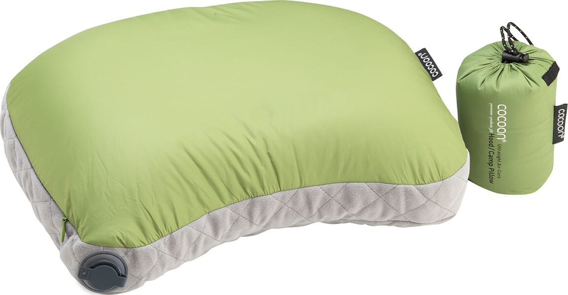 Air-Core Hood/Camp Pillow Wasabi/Grey