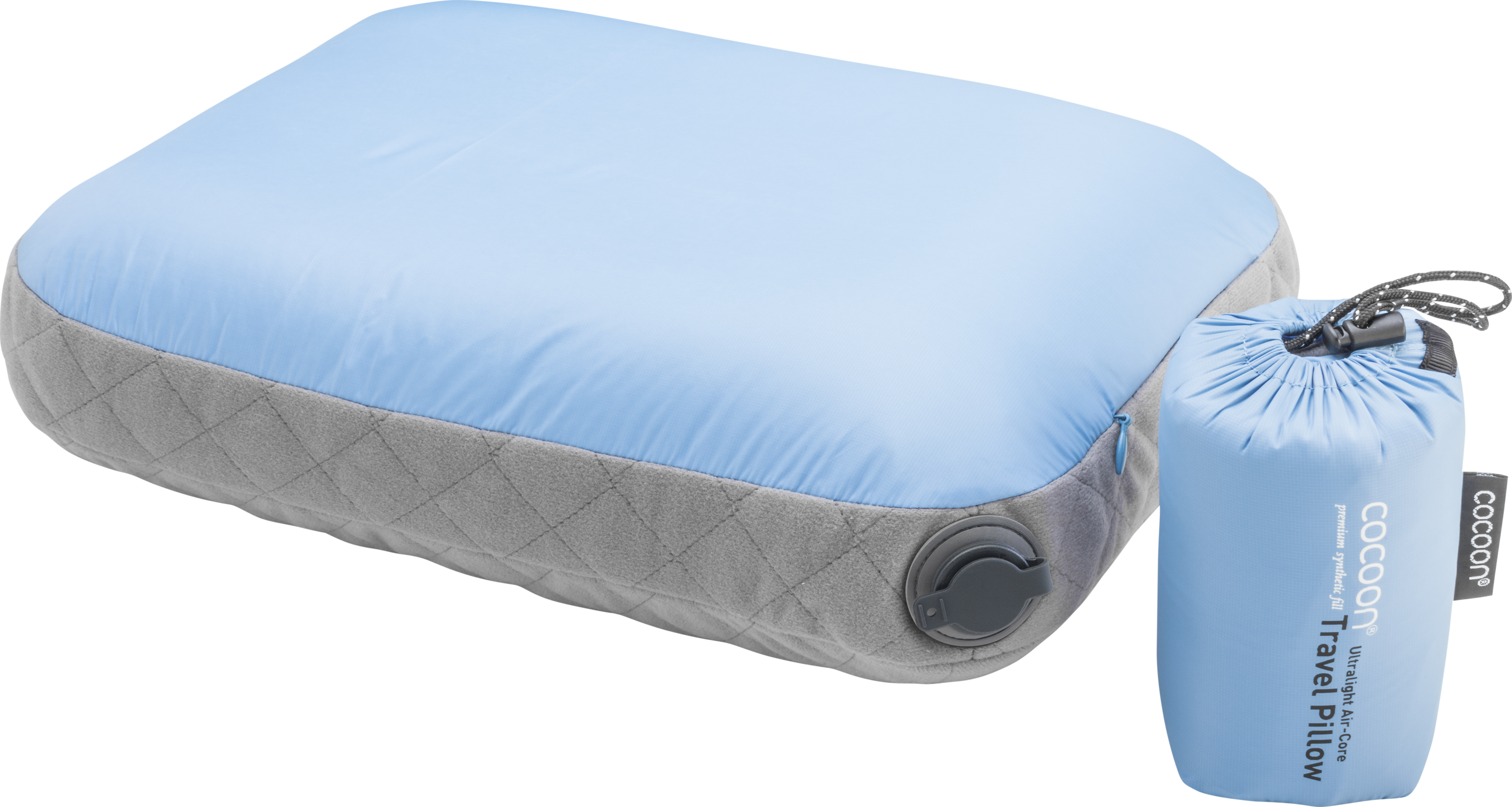 Cocoon Air-Core Pillow Ultralight Large Light-Blue/Grey