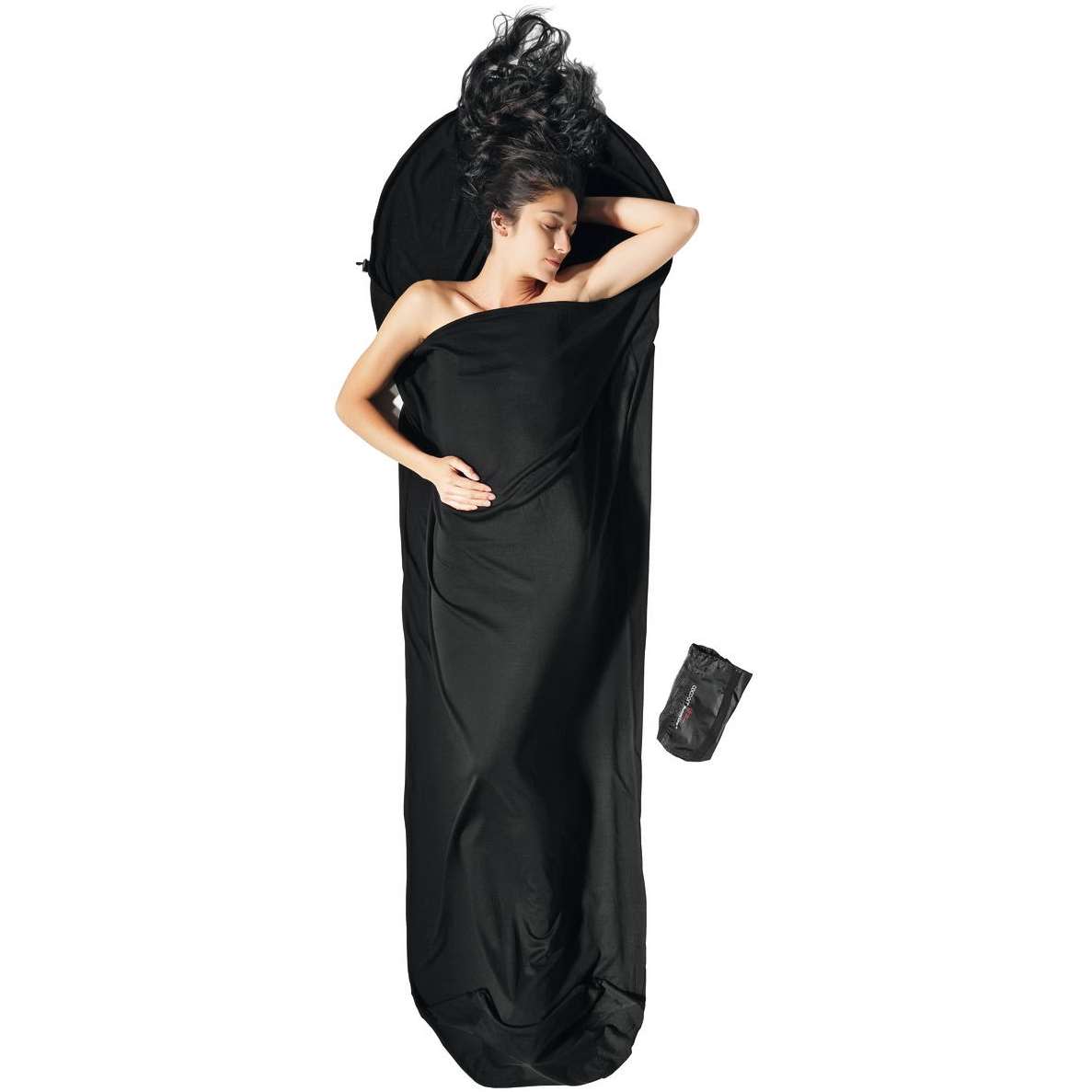 Cocoon Mummy Liner Merino Wool Black