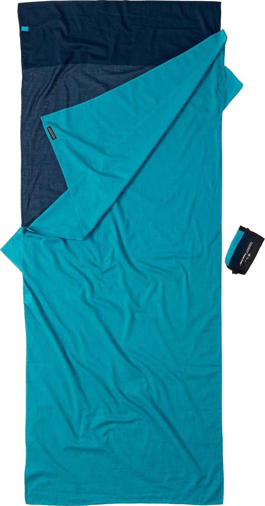 Cocoon Travelsheet Egyptian Cotton Tuareg/Laguna Blue
