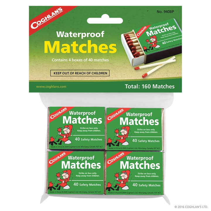 Coghlan's Waterproof Matches, 4-pack No Colour Coghlan's