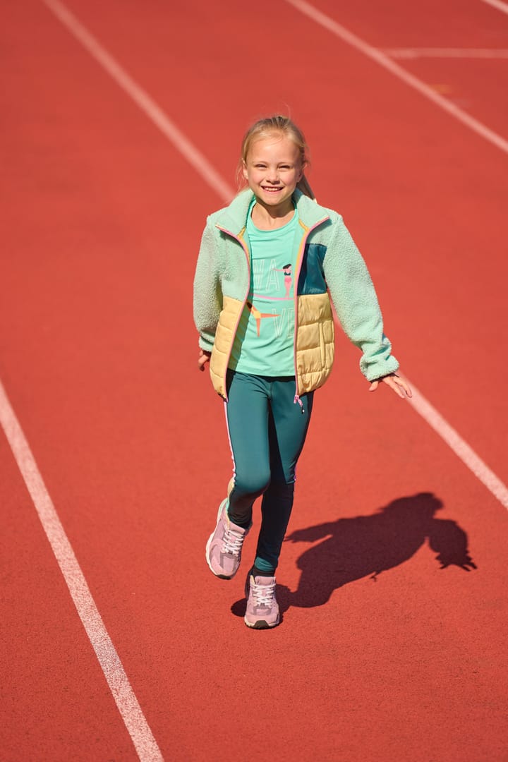 Color Kids Fleece Jacket W. Quilt Cabbage Color Kids