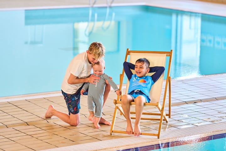 Color Kids Swim Long Shorts, Aop Dress Blues Color Kids