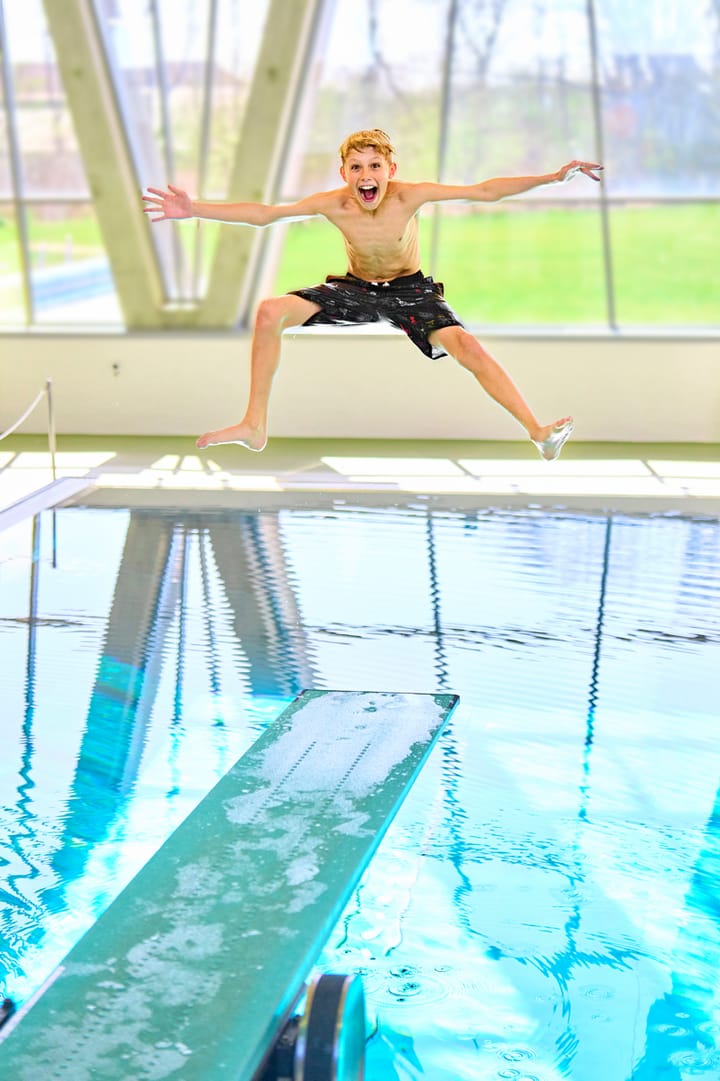 Color Kids Swim Long Shorts, Aop Dress Blues Color Kids