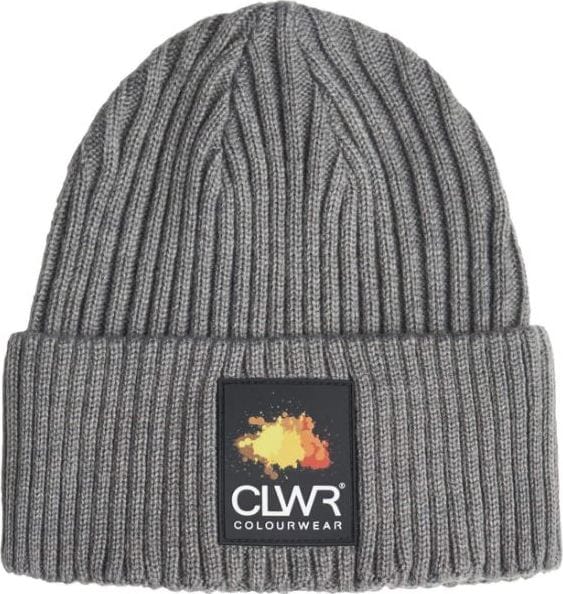 ColourWear Badge Beanie Grey Mel ColourWear