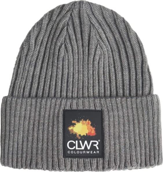 ColourWear Badge Beanie Grey Mel ColourWear ColourWear Badge Beanie Grey Mel ColourWear