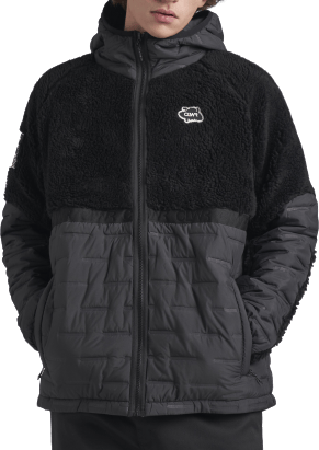 ColourWear Men's Morph Teddy Hoodie Black ColourWear