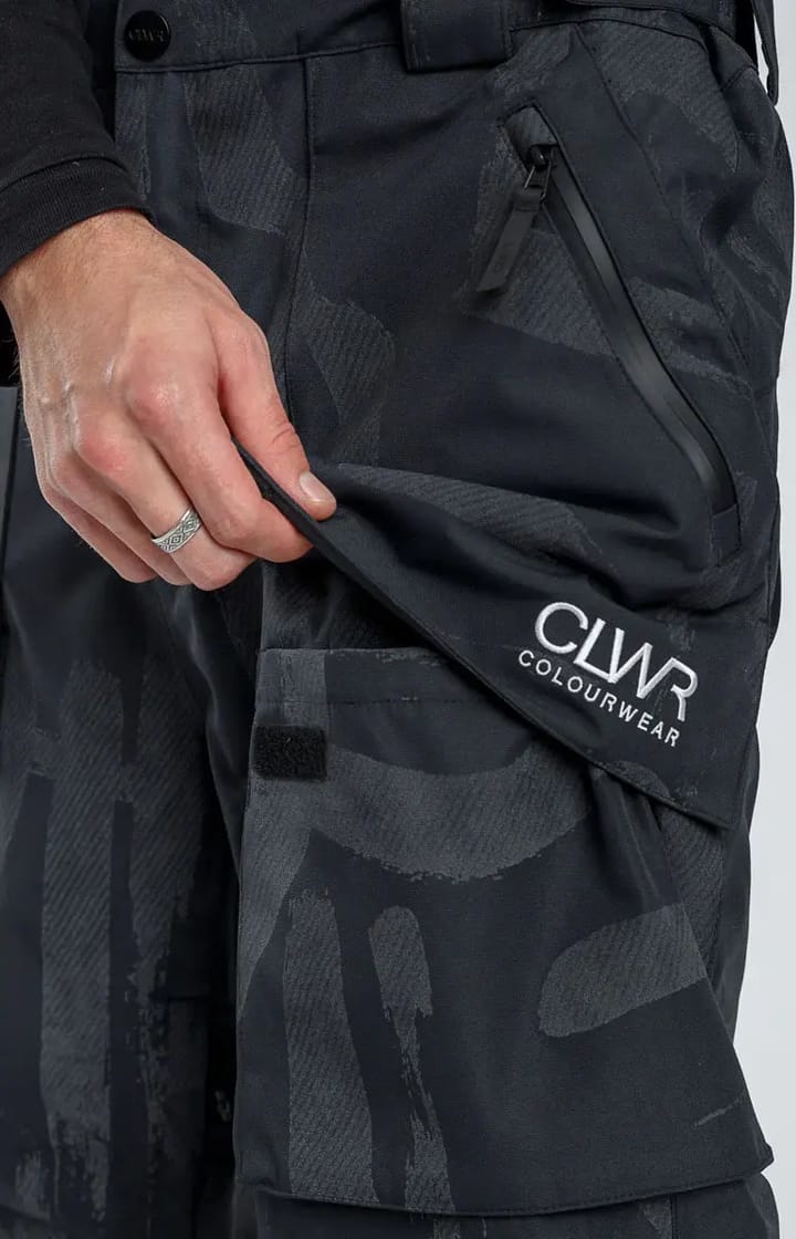 ColourWear Unisex Mountain Cargo Pants Reflective Reflective Black ColourWear