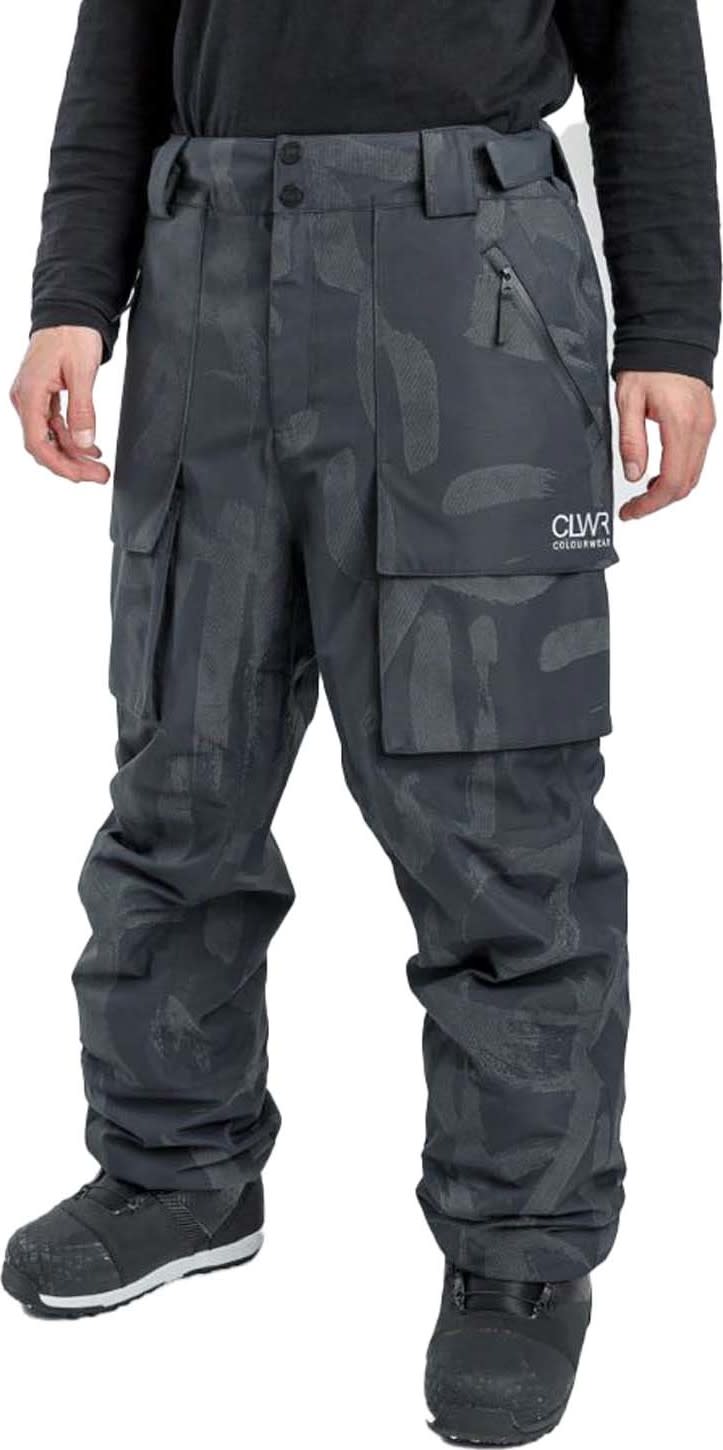 Unisex Mountain Cargo Pants Reflective Reflective Black
