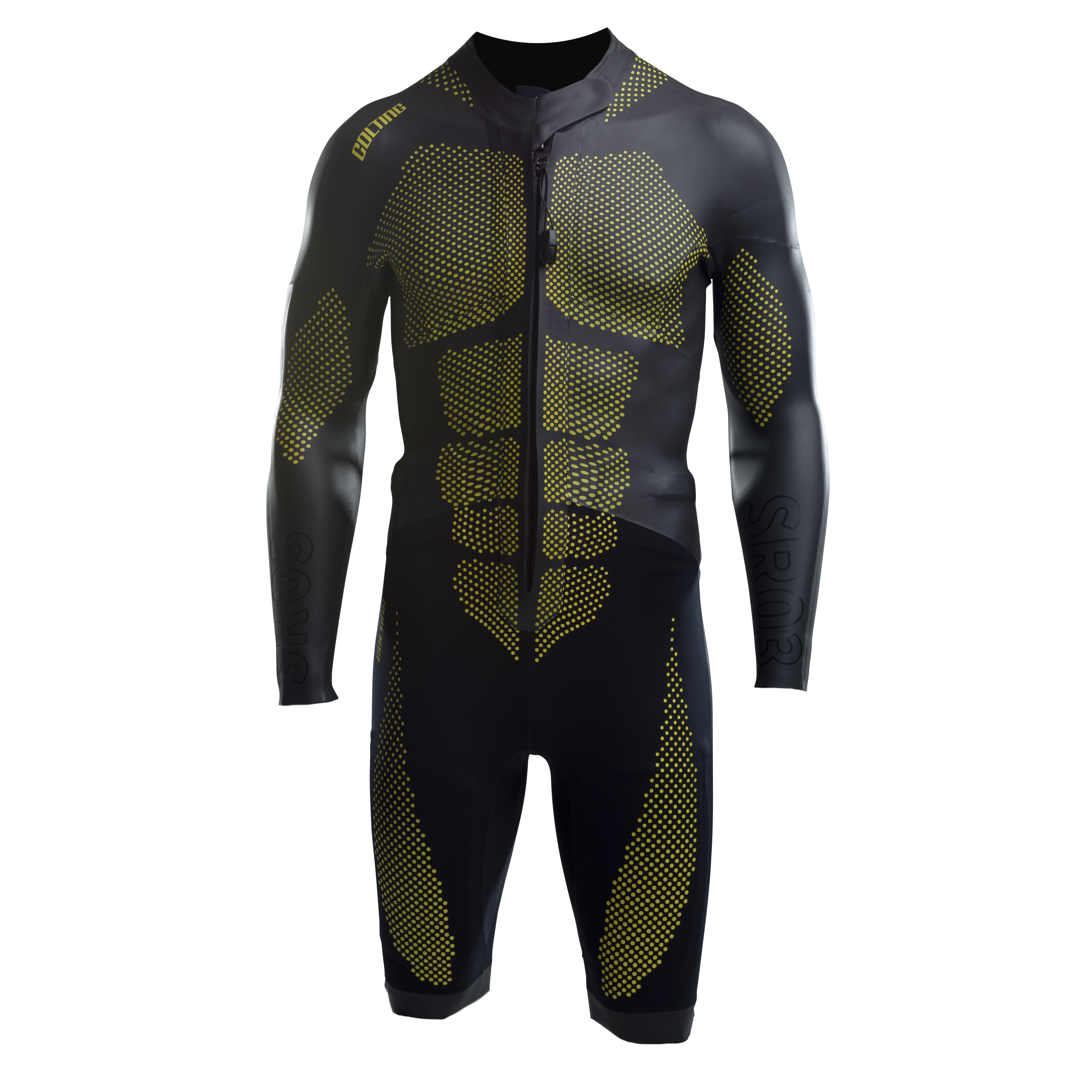 Colting Wetsuits Men's Swimrun Wetsuit Sr03 Black/Yellow Simdräkter ML