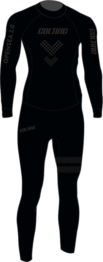 Colting Wetsuits Men's Opensea 2.0 Wetsuit Black Colting Wetsuits