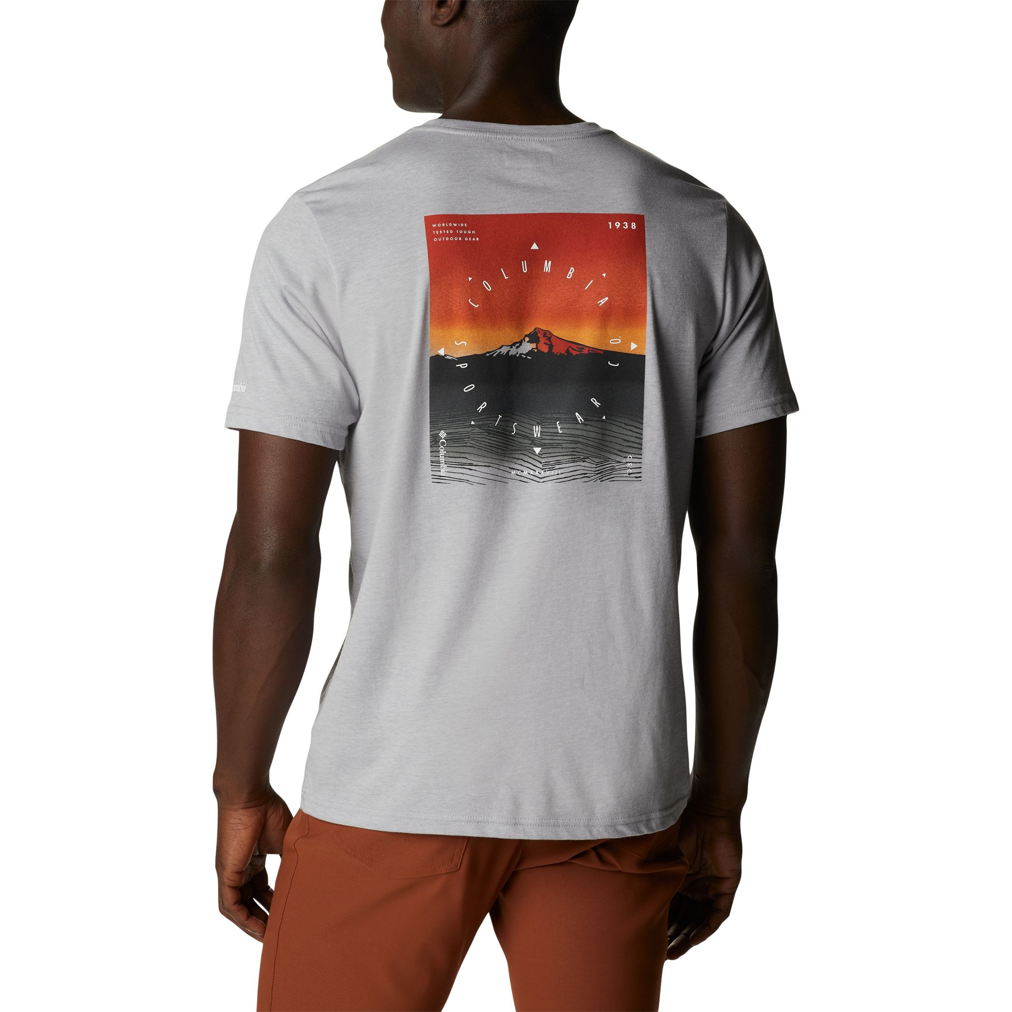 ★★Columbia★★ STREET ARCH LOGO SS TSHIRTS Light Melange C columbia-men-s-high-dune-