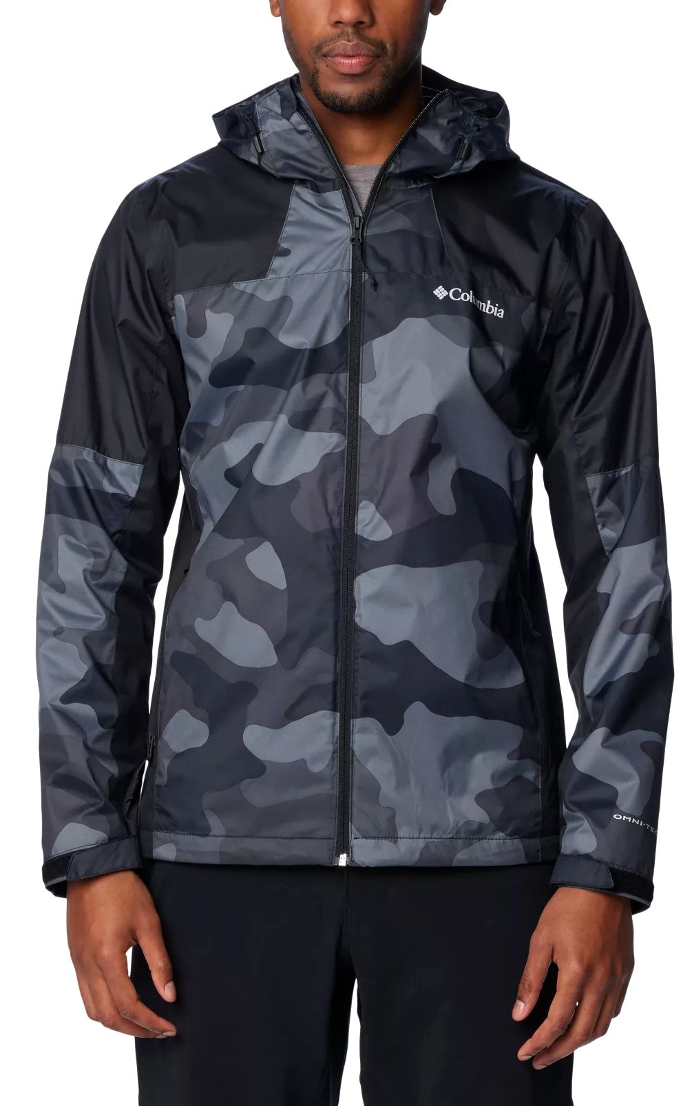 Columbia Men's Inner Limits III Jacket Black Mod Camo Print, Black