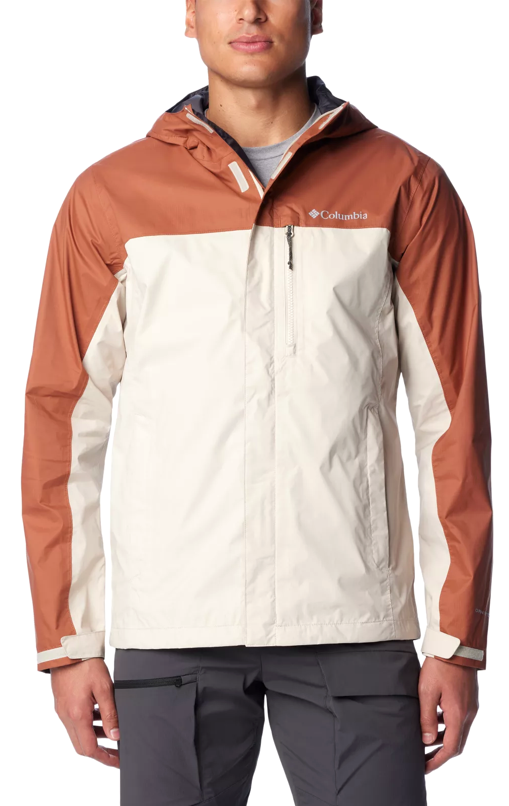 Columbia Men’s Pouring Adventure II Jacket Dark Stone Auburn