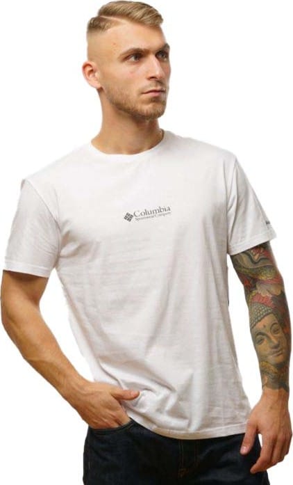 Columbia Men's CSC Basic Logo Short Sleeve White/Black CSC Retro Columbia