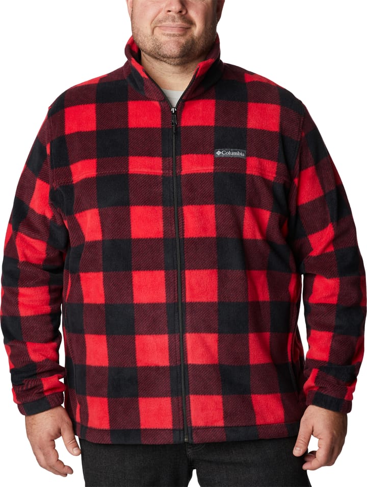 Men's Steens Mountain Printed Jacket Mountain Red Check Print Columbia Montrail