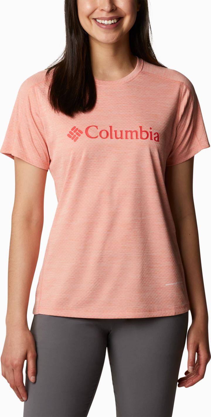 Columbia Women´s Zero Rules Graphic Crew Coral Reef Heather Columbia