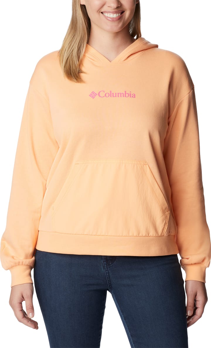 Columbia Women's Columbia Logo III French Peach, Wild Geranium Logo Columbia