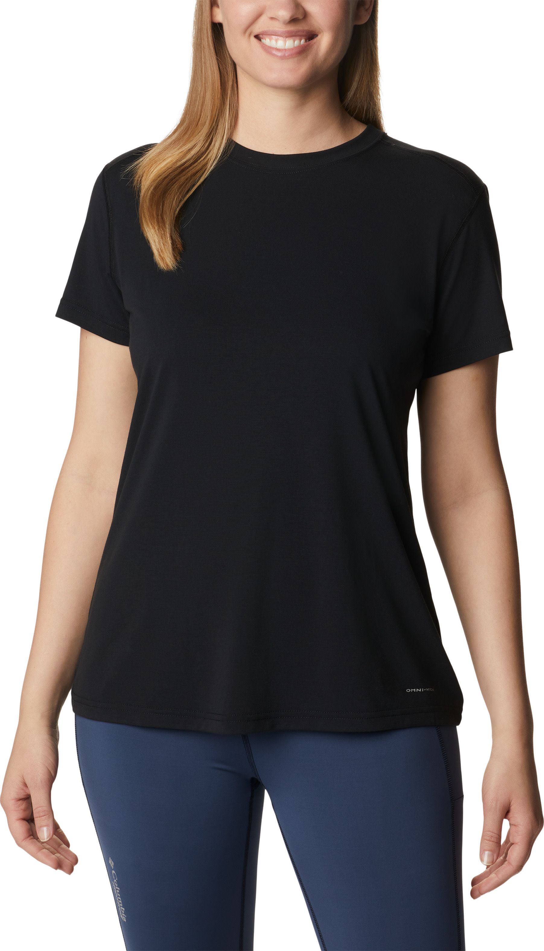 Columbia Women's Endless Trail Running Tech Tee Black Lyhythihainen treenipaita XS
