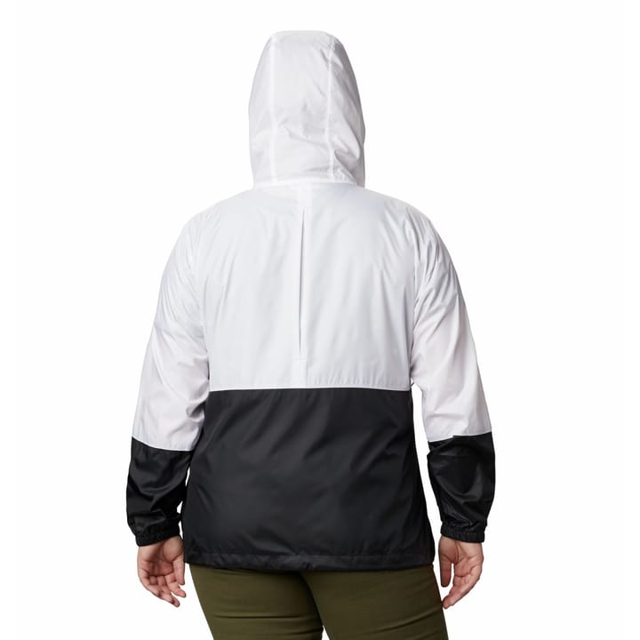 Columbia Women's Flash Forward Windbreaker White, Black Columbia