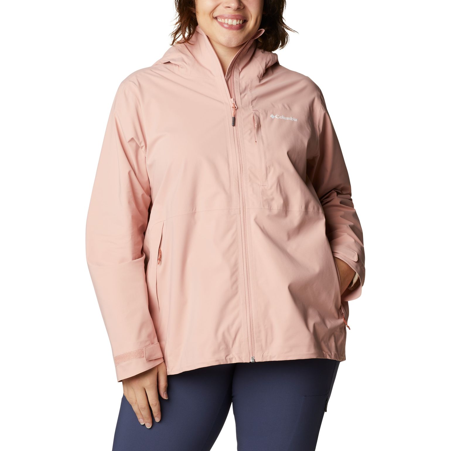 Women's Omni-Tech Ampli-Dry Shell Jacket Faux Pink