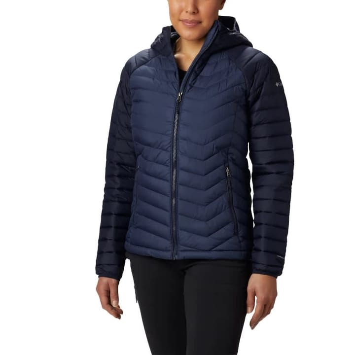 Women's Powder Lite Hooded Jacket Nocturnal, Dark Nocturnal Columbia Montrail