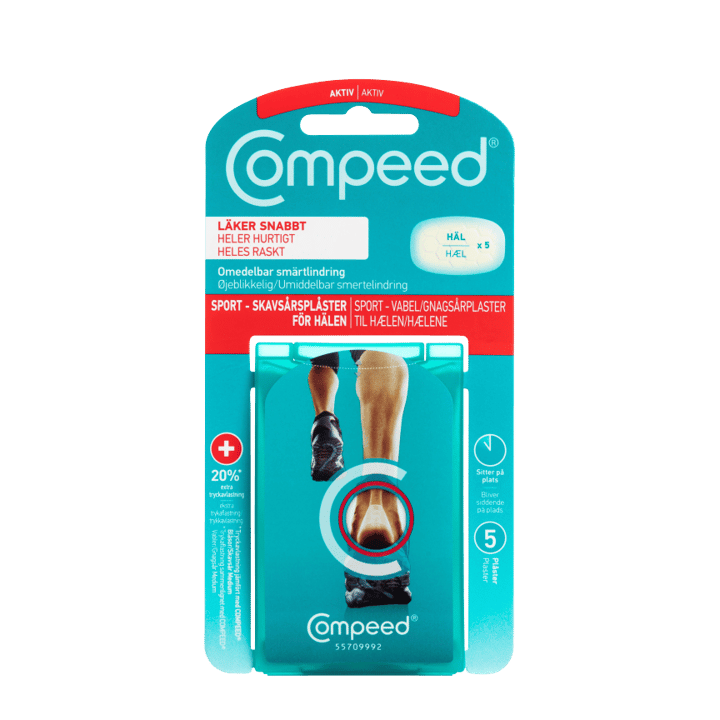 Compeed Compeed Sport Gnagsårplaster Hæl Compeed Compeed Compeed Sport Gnagsårplaster Hæl Compeed