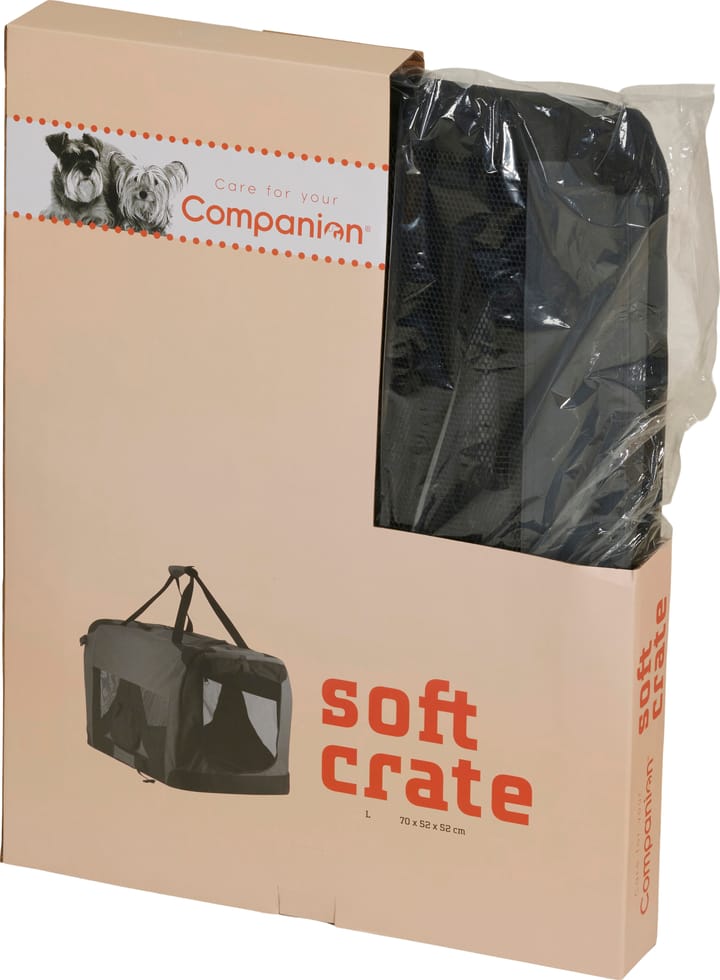 Companion Pet Soft Crate L Grey Companion