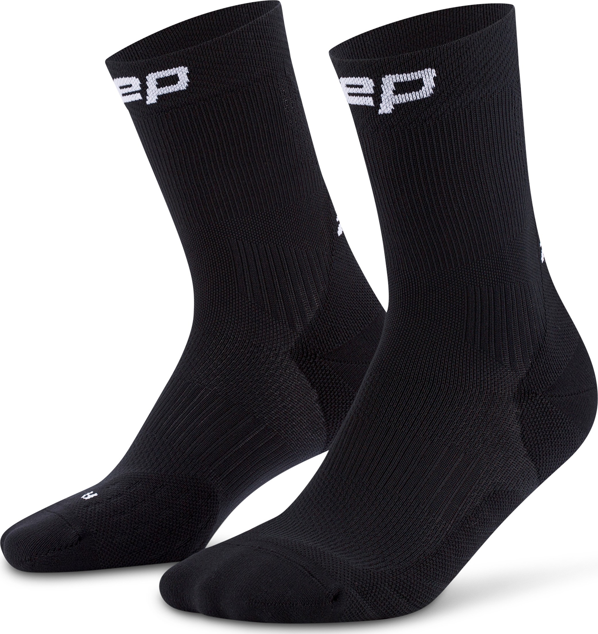 CEP Men's Run Socks Mid Cut 5.0 Black