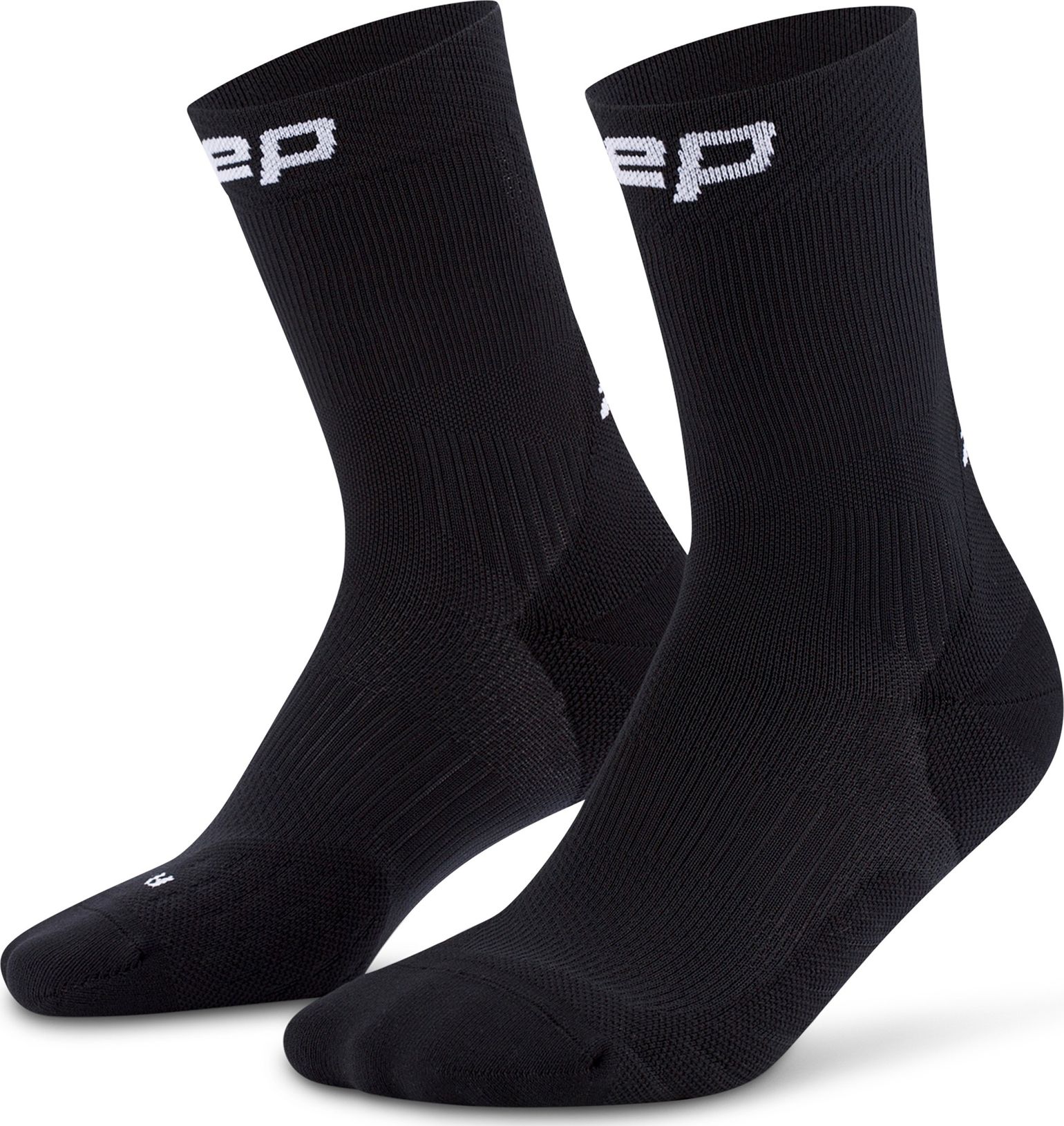 CEP Men's Run Socks Mid Cut 5.0 Black